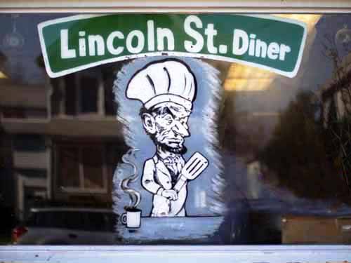 Lincoln Street Diner exterior on a sunny day
